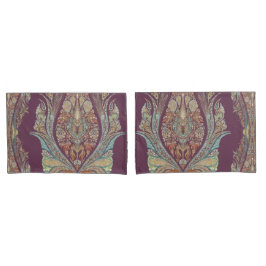 BOHO Purple Paisley Tribal India Padrão Boêmiano