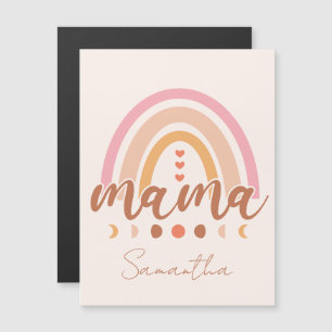 Boho Rainbow Mama com Fases da Lua