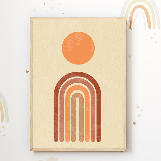 Boho Rainbow Nursery Impressão Kids Room Poster De (Criador carregado)