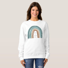 Boho Rainbow Sweatshirt - Cozy Primavera Pullover