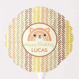 Boho Rainbow Woodland Fox Birthday