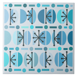 Boho Retro Bowls Linhas Turquoise