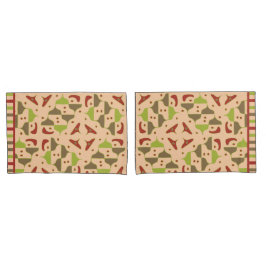 Boho Retro Modern Graphic Pillowcase