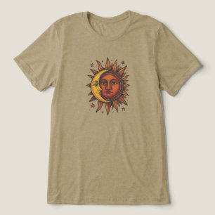 Boho Retro Sun e Moon Unisex