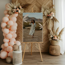 Boho Retro Tropical Palm Tree Foto