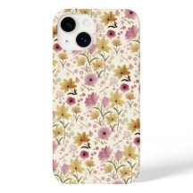 Boho Rosa Flor Silvestre Aquarela 