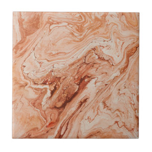 Boho Rust Marble Effect Earthy Abstrato