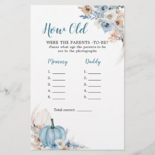 Boho Rustic Pumpkin Cai Quantos Anos Os Pais