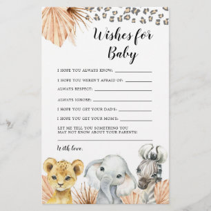 Boho Sage Green Safari Oh Boy quer um bebê