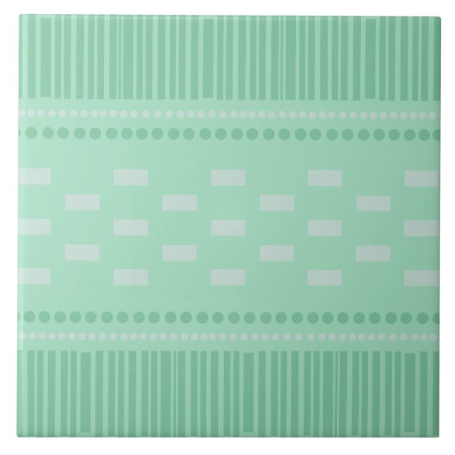 Boho Scandinavian Lines Dots Mint Green (Frente)