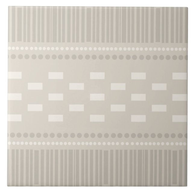 Boho Scandinavian Lines Dots Taupe (Frente)