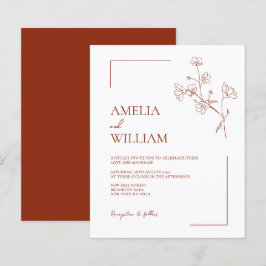 Boho Siena Terracotta Casamento Floral