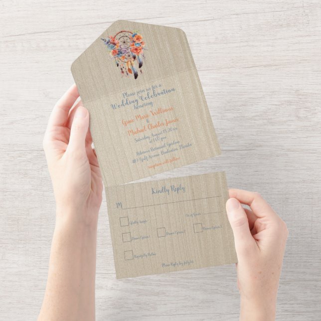 Boho Sonhador, Casamento Tudo Em Um (Tearaway)