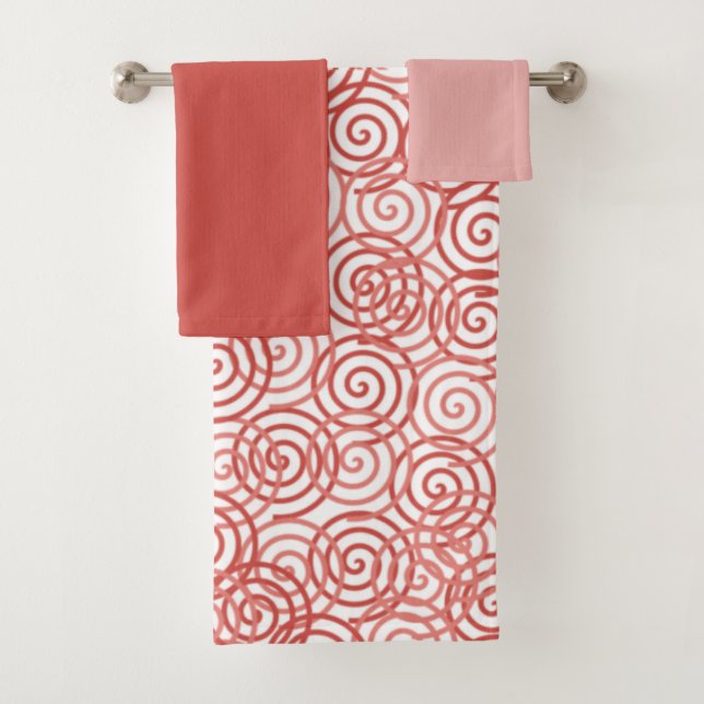 Boho Spirals Bath Toalha (Insitu)
