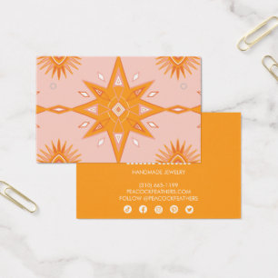 Boho Stars Earrando Necklace Jewelry Placa