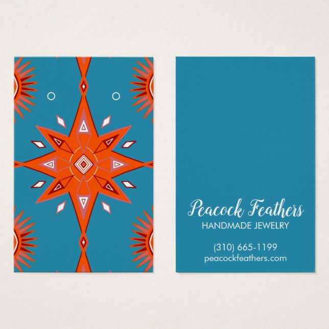 Boho Stars Earrando Necklace Jewelry Placa (Frente & Verso)