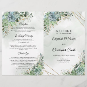 Boho suculenta o casamento do quadro de ouro eucal