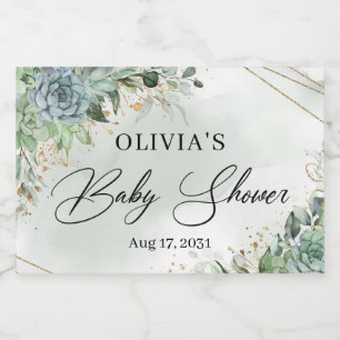 Boho suculenta uma armação de ouro de eucalipto ve