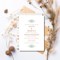 Boho Summer Southwest Convite Para Casamento