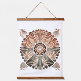 "Boho Sun Wall Tapeçaria - Ouro Sunburst com Orelh