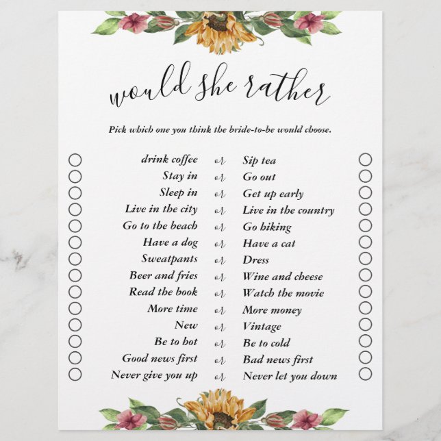 Boho Sunflower - Dois Jogos de Chá de panela de Bi (Frente)