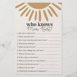 boho sunshine que conhece o melhor jogo da mãe