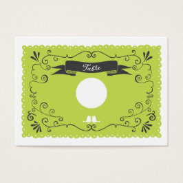 Boho Swirls, Curls, um Casamento Banner & Lovebird