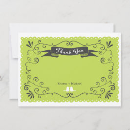 Boho Swirls, Curls, um Casamento Banner & Lovebird