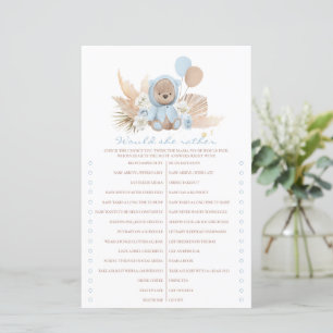 Boho Teddy Bear Ela Preferencialmente Jogo De Chá