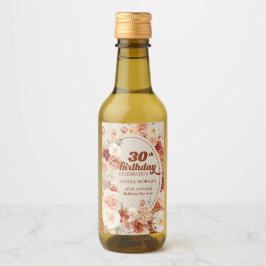 Boho terracotta burgundy aniversário de 30 anos fl