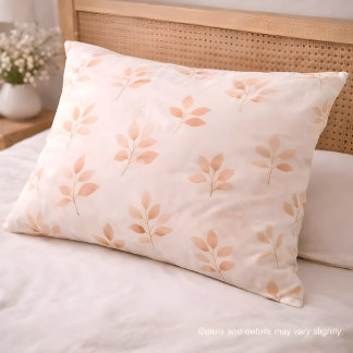 Boho Terracotta Folha Estampa Botânica Fronha