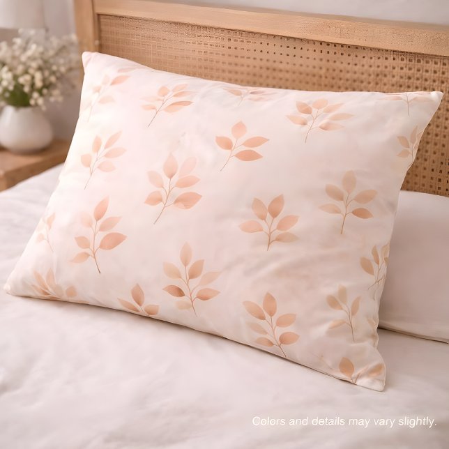 Boho Terracotta Folha Estampa Botânica Fronha (Criador carregado)