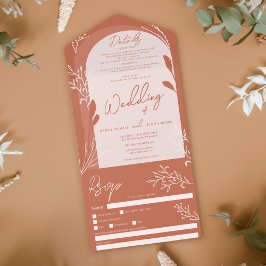 Boho terracotta foto do casamento floral do arco r