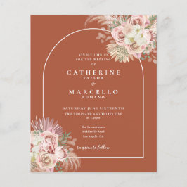 Boho Terracotta Pampas Casamento de Grass