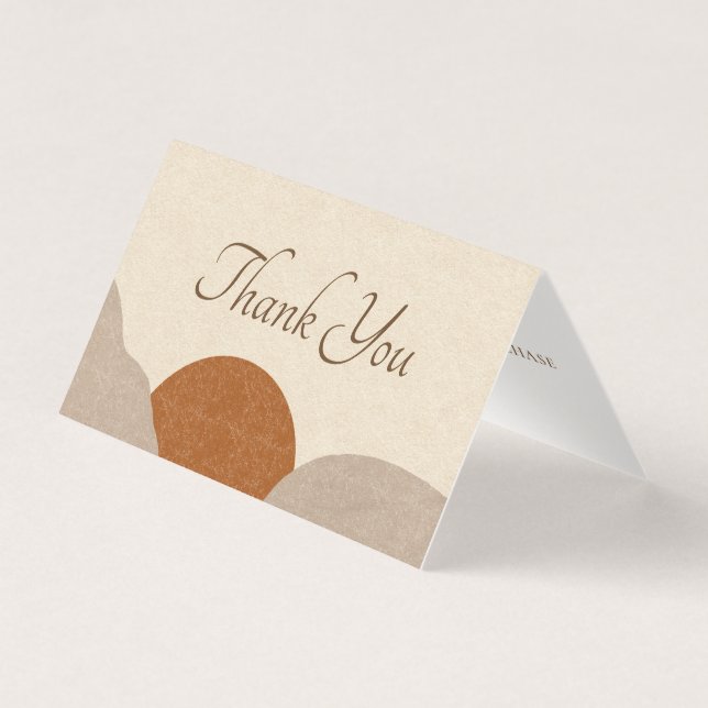 Boho Terracotta Sand Handmade Jewelry Obrigado (Frente)