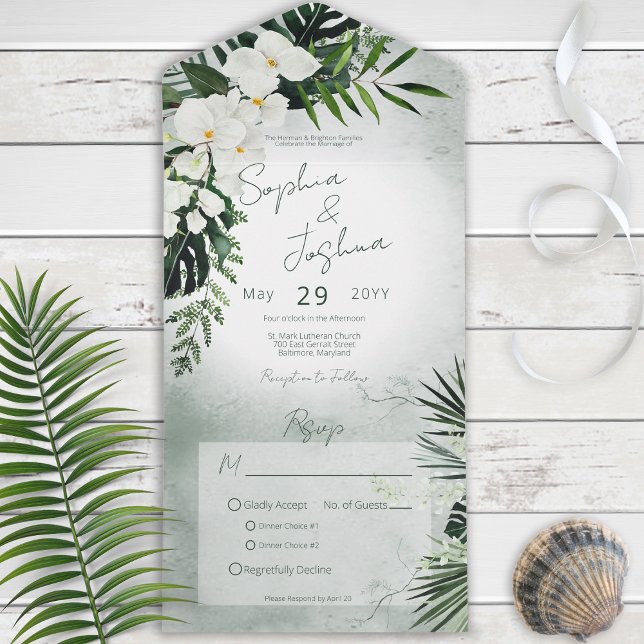 Boho Tropical Greenery Janto Verde Moderno (Criador carregado)