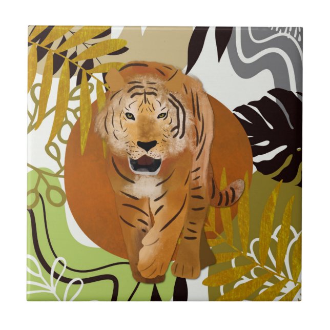 Boho Tropical Jungle Tiger (Frente)