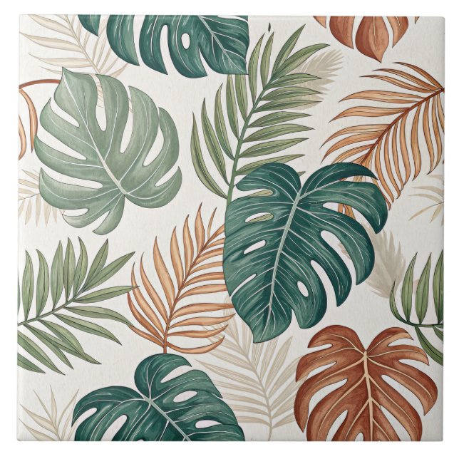 Boho Tropical Leaves  (Frente)