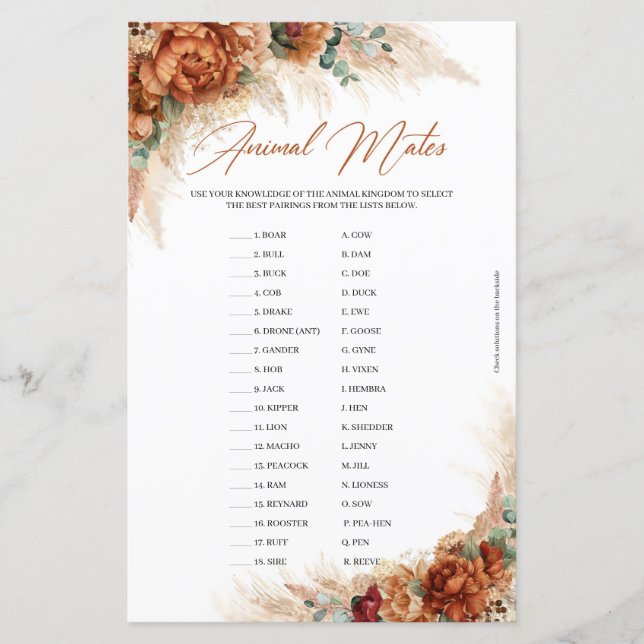 Boho tropical terracotta greenery (Frente)