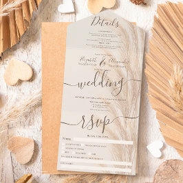 Boho verão pampas gramíneas d'água casamento