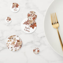 Boho Vintage Outono Terracota Floral Casamento