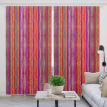 Boho Vintage Vermelho Violeta Listras -