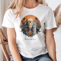 Boho Vintage Zen Vibes Deusa na Camiseta Natureza