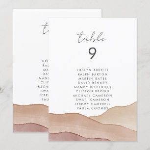 Boho Watercolor Abstrato   Placa de Gráfico de Sed