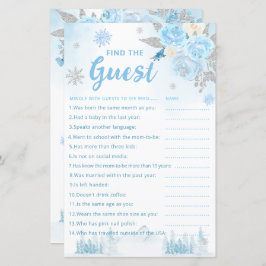 Boho Watercolor Encontre o Jogo do Chá de fraldas 