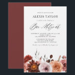 Boho Watercolor Fall Flower Bar Mitzvah Convite<br><div class="desc">Convide familiares e amigos para o seu evento com este convite personalizável de bar mitzvah. Apresenta uma terra floral de aquarela autóctone e uma escrita química. Personalize este convite do bar mitzvah de aquarela adicionando seus detalhes. Este convite para o bar floral mitzvah é perfeito para o outono do bar...</div>