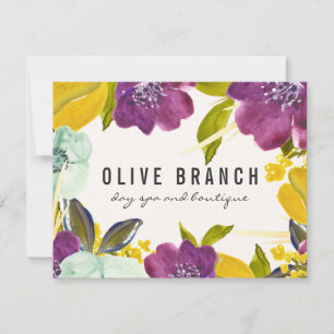 Boho Watercolor Flowers   Certificado de Presente 