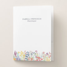 Boho Watercolor Wildflower Design