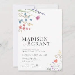 Boho Wedation Invitation, Convite de casamento De