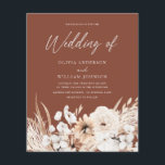 Boho Wedding Em Convite Orçamental<br><div class="desc">Boho Weding Em Convite Orçamentário Ver itens correspondentes em Niche e Nest Store</div>